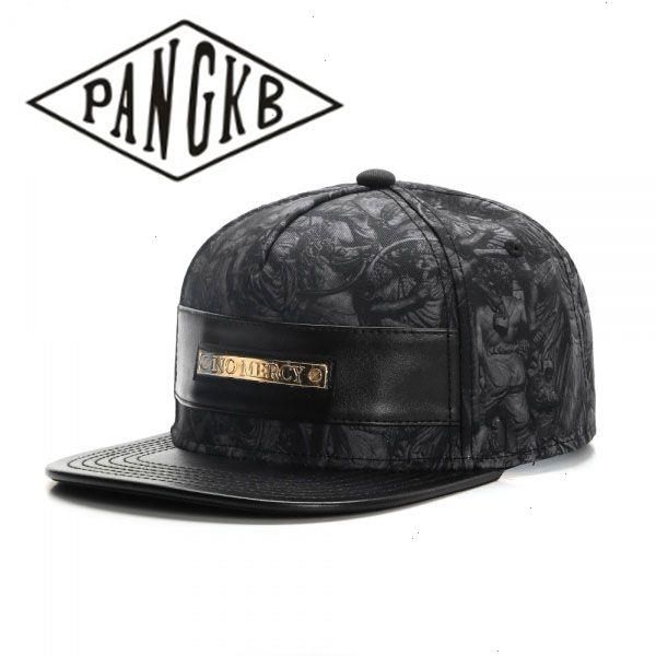 Brand No Mercy Cap Pelle Metallo Autunno Snapback Hip Hop Copricapo Uomo Donna Adulto Outdoor Casual Sole Baseball