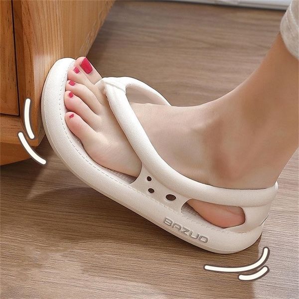 

fashion women sandals shoes flip flops thick bottom ladies shoes slip on women sandals outdoor slipper female footwear 220429, Black