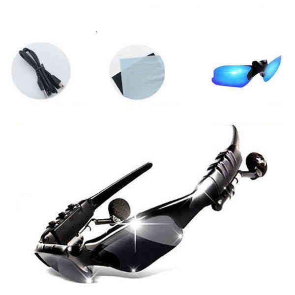 

5.0 smart stereo outdoor sunglasses listening music talking polarized bluetooth glass polarized fashion design ladies sun glasses, White;black