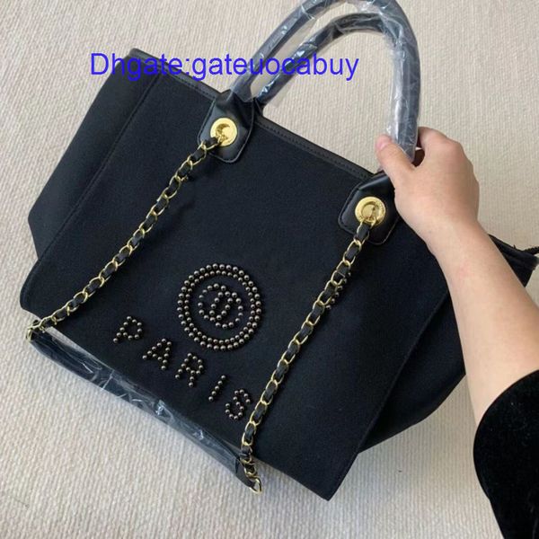 

luxury fashion women label pearl beach bags brand ch canvas evening bag female classic big handbags designers ladies backpack portable large