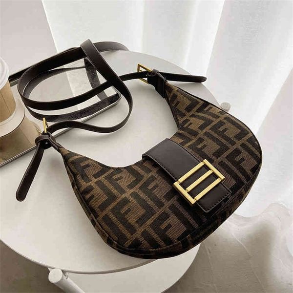 

korean fashion club printing texture retro underarm bag versatile one shoulder messenger bag purses outlet online