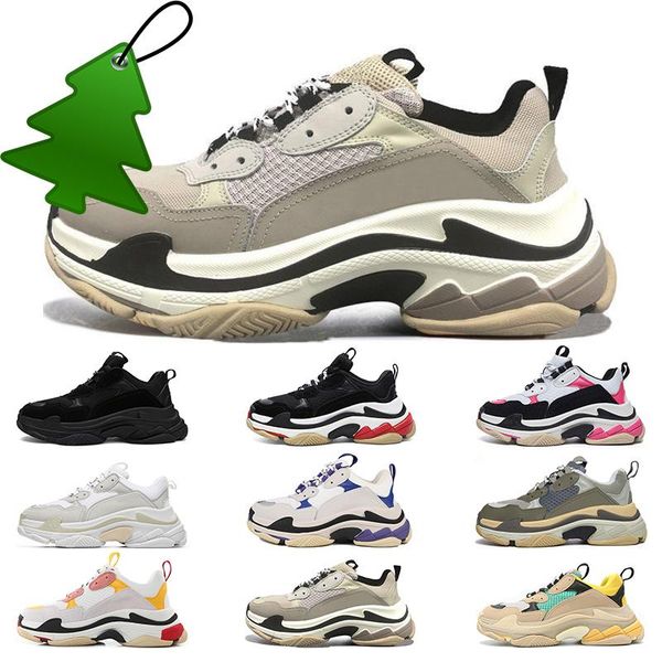 

triple s mens women casual shoes fashion luxurys designers vintage sneakers black white grey purple pink sneaker tennis trainers jogging