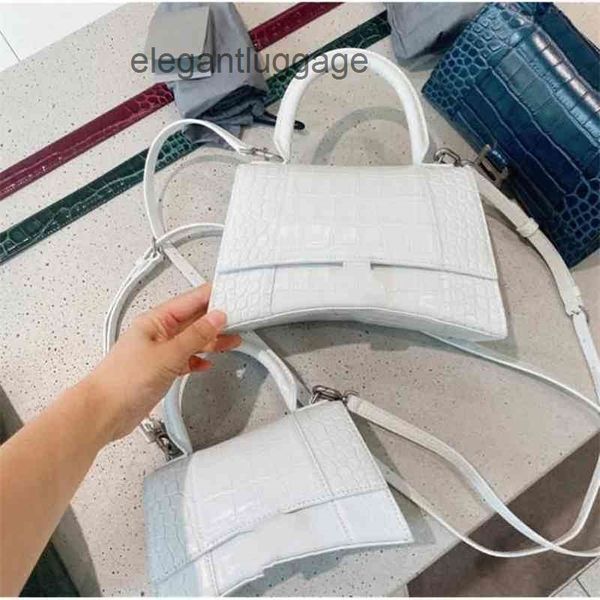

trendy handbags fashion balencaigaass bags designer crocodile paern female luxurys fashion trendy genuine leather shoulder tote small bag ql