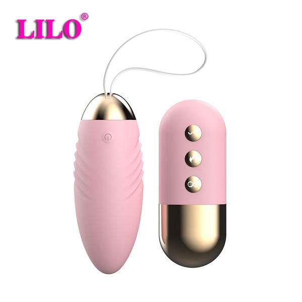 Lilo Brinquedos Sexy para Woman Wireless Control Remoto Ovos Vibratórios CLITORISTURS DE MASSAGEM VAGINAL BAL