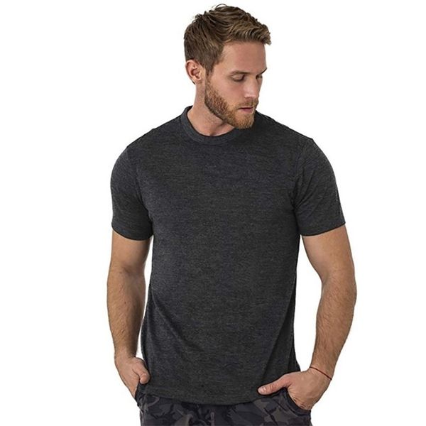 

100 superfine merino wool t shirt men s base layer shirt wicking breathable quick dry anti odor many colors 210319, White;black