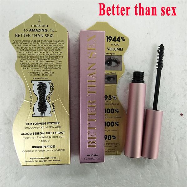

face cosmetic mascara black color more volume 8ml pink aluminum tube masacara waterproof elongation cruling lash makeup long l248d
