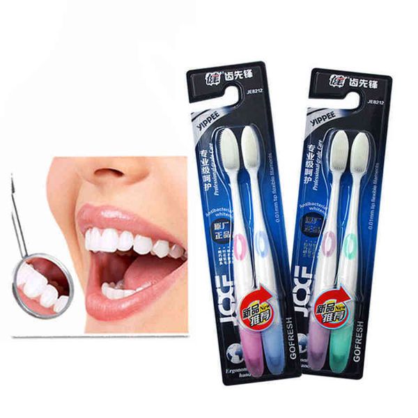 

toothbrush random color medium soft toothbrush tongue cleaner dental hygiene health 2 units batch 0312