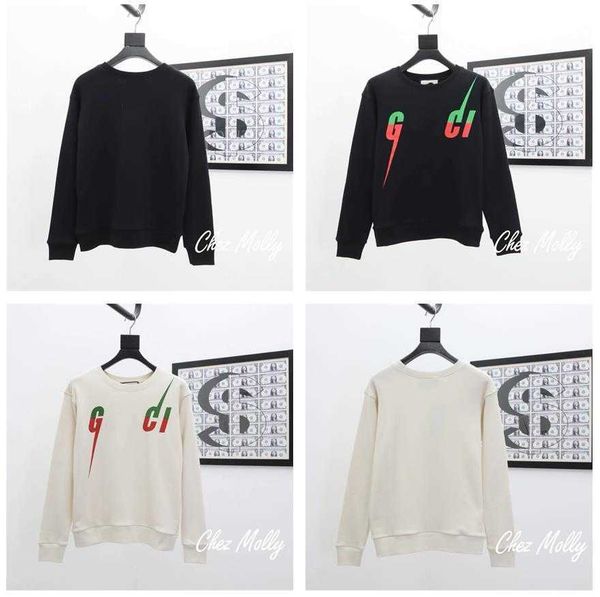 

2021 mens hoodies couples casual crewneck pullover long sleeve street hip hop cotton sweater loose fit womens designers hooded stylist, Black