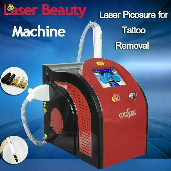 Tragbare 532 nm 755 nm 1064 nm Nd Yag Augenbrauen Lipliner Tattooentfernung Pikosekunden-Lasermaschine