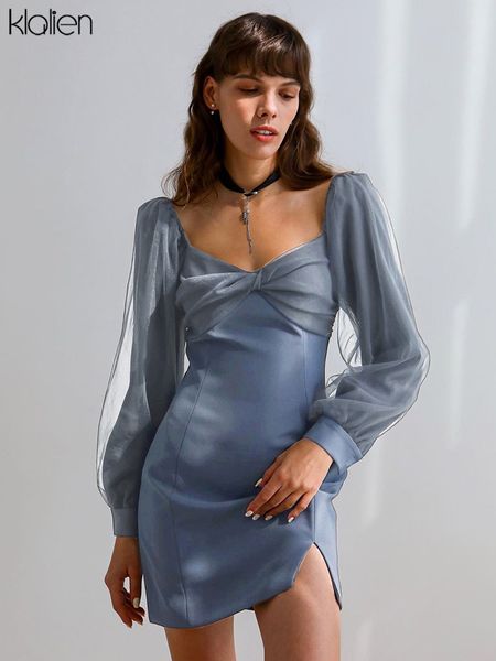 

fashion elegant office lady dress for women simple solid long sleeve v neck mini bodycon dresses female birthday 2022, Black;gray