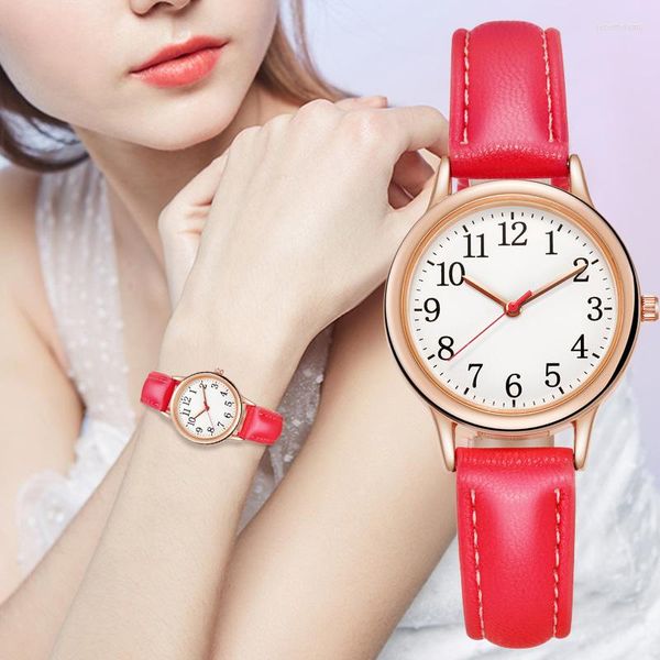 Orologi da polso Fashion Watch Women Casual Leather Belt Orologi Simple Ladies # 39; Orologio al quarzo con quadrante piccolo Abito Reloj MujerOrologi da polso