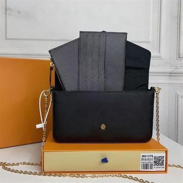 

women favorite multi pochette bag crossbody purse messenger bags handbags flowers designer shoulder lady leather with box 3 pcs se302y, Red;black