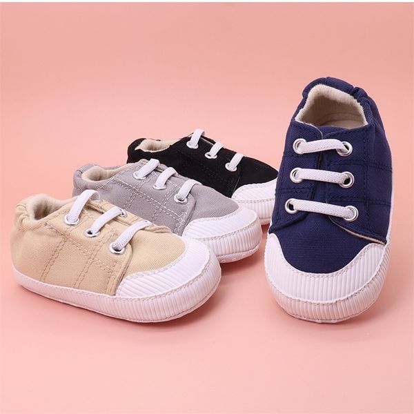 

baby canvas sports sneakers born baby boys girls letter print first walkers shoes infant toddler anti-slip baby shoes 220808
