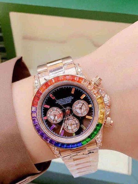 

luxurys watch date gmt brand lluxurys watch aaa full diamond men waterproof automatic mechanical stainless steel wristwatch, Slivery;golden