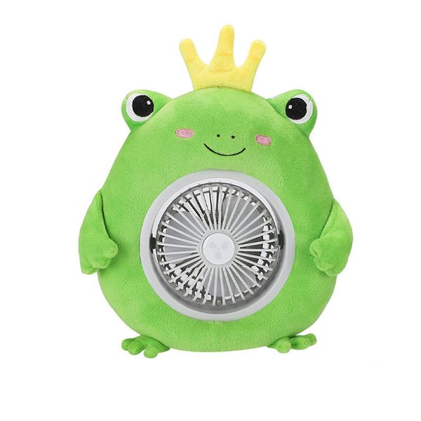 Sommer Neue Persönlichkeit Kleine Fan Frosch Ddoll Puppe Bett Elektrische Fans Tragbare Tisch Fan