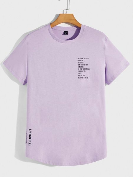 

men slogan graphic tee 81f8#, White;black