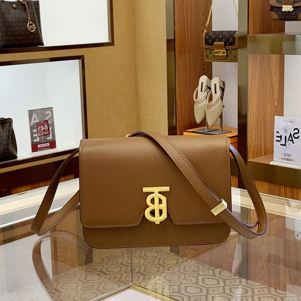 

designer bags 2022 new tofu single shoulder genuine leather messenger tb lock fashionable and versatile square