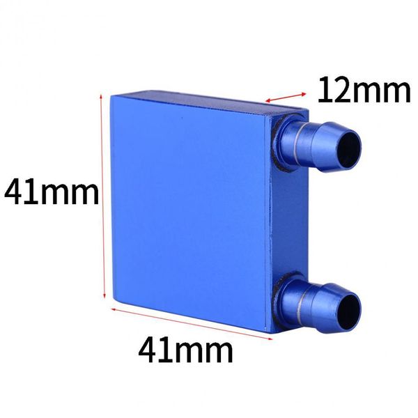 Алюминиевый блок охлаждения водяного охлаждения 40x40x12mm жидкий охладитель воды радиатор для GPU CPU охлаждения