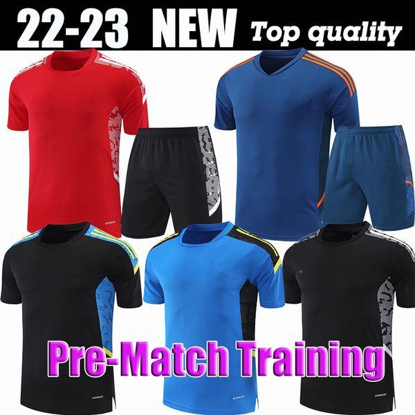 

22 23 sancho soccer jerseys fans pre-match training bruno fernandes man utd rashford football shirt 2022 2023 men kit sets mctominay elanga, Black;yellow