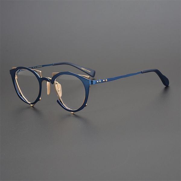 

60% outlet online store super personality hand-made irregular shape spectacle frame, unique artistic frame, can be matched with myopia, White;black