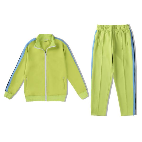 

men's tracksuits pa glare ribbon couple youth student sports running clothes pants casual rainbow side stripes, Gray