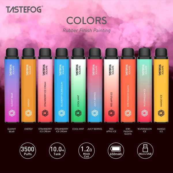 FF Tastefog Square New Style Mesh Coil 3500Puffs Einweg-Vapes-Stift im heißen Verkauf