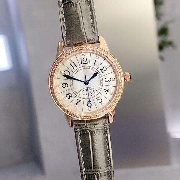 

watches for women quartz movement watch fashion wristwatch 33mm business ladies wristwatches stainless steel case montre de luxe, Slivery;brown