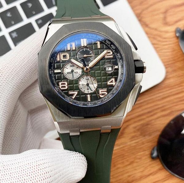 

mens watches automatic mechanical watch 44mm gradient dial luminous waterproof fashion business wristwatches montre de luxe, Slivery;brown