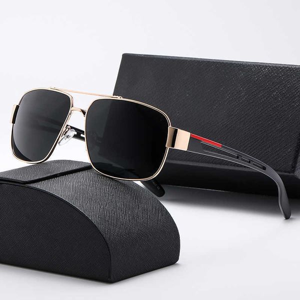 

2022 new classic polarized sunglasses women designer 2022 luxury brand alloy metal polaroid hd tempered glass lens retro glasses sun glasses, White;black