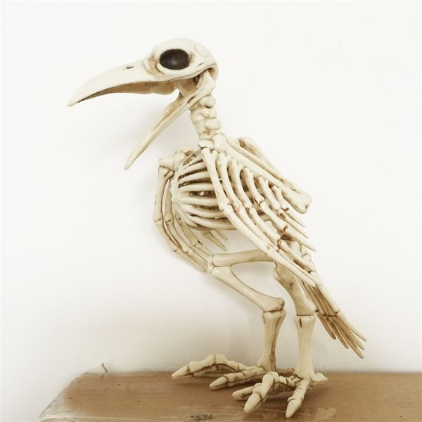 Scheletro Raven100% Plastic Animal Skeleton Bones for Horror Halloween Decoration 200929