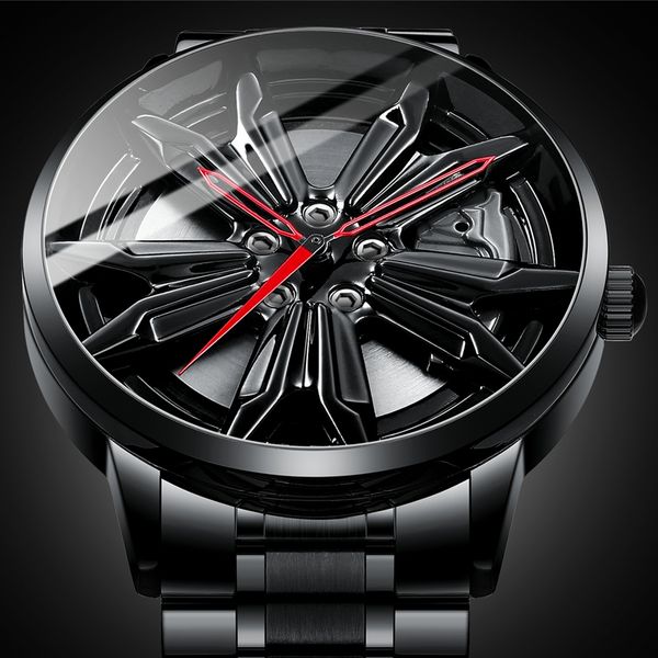 

nibosi 2021 new unique custom design watch men sport waterproof car wheel rim hub watch quartz wristwatch relogio masculino, Silver