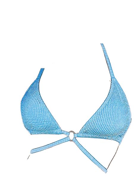 

plain textured halter triangle bikini z43e#, White;black