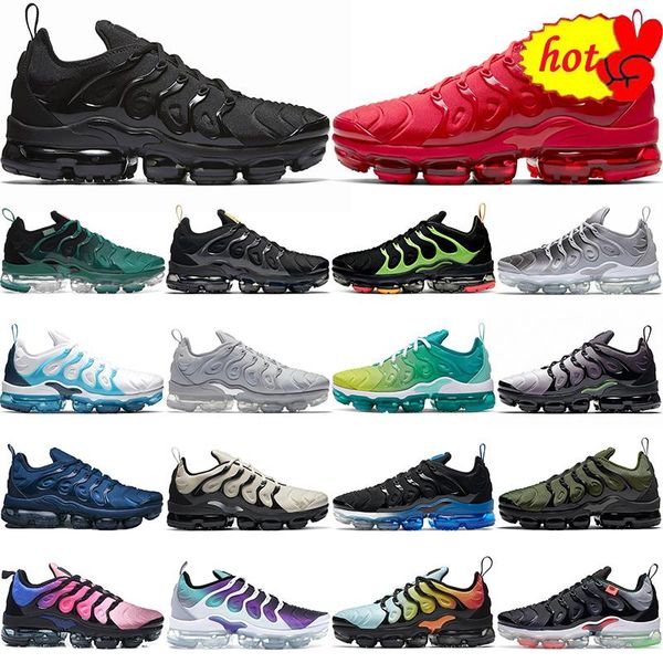 

plus tn casual shoes men women triple black white red wolf grey usa atlanta neon walking jogging designer sneakers mens womens trainers