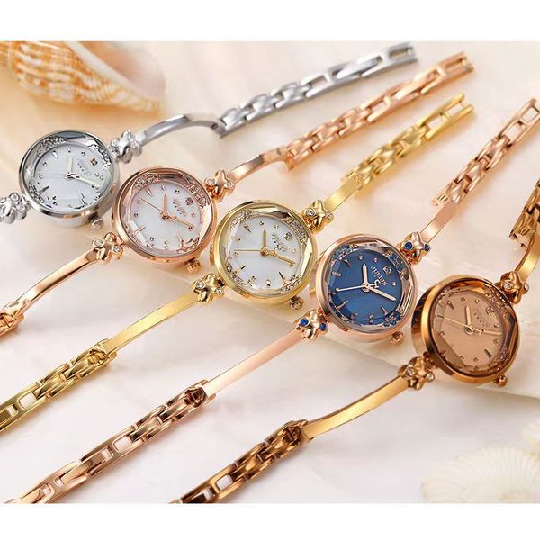 

luxury ladies watch designer waterproof simple fadg retro trend temperament stainless steel bracelet strap female watch student girl christm, Slivery;golden