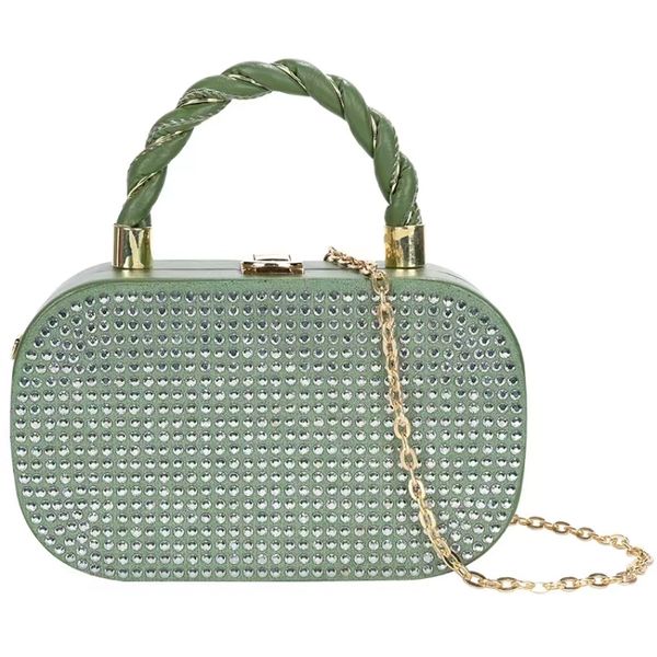 

evening bags designer woman bag fashion trend rhinestone luxury women's handbag original high-end niche chain shoulder bag