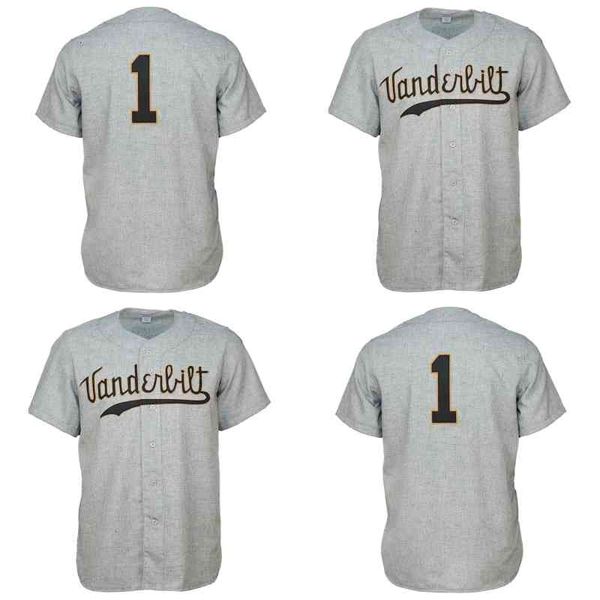 

vu vanderbilt commodores 1960 road jersey shirt custom men women youth baseball jerseys any name and number double stitched, Black