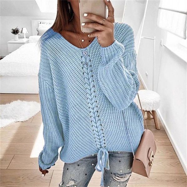 

sweater womens loose panel knit sweaters winter clothes women knit s plus size 201221, White;black
