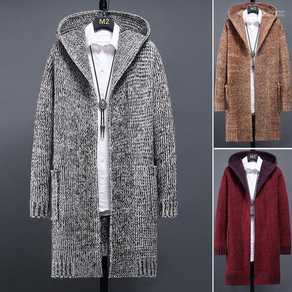 Suéteres masculinos Oeing Men Knited Coat Sweater Outwear Office Work Formal Work Casual Peacoat Oversize S-5xl OLGA22