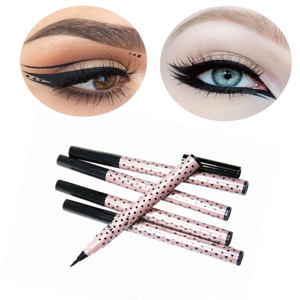 YANQINA LONGANTE PLACE PLAY EYELINER PEN GRANDES ELINOS À Prova D 'Água Liquido Liner Lápis Maquiagem Cosméticos Linante Linante Ferramenta de desenho