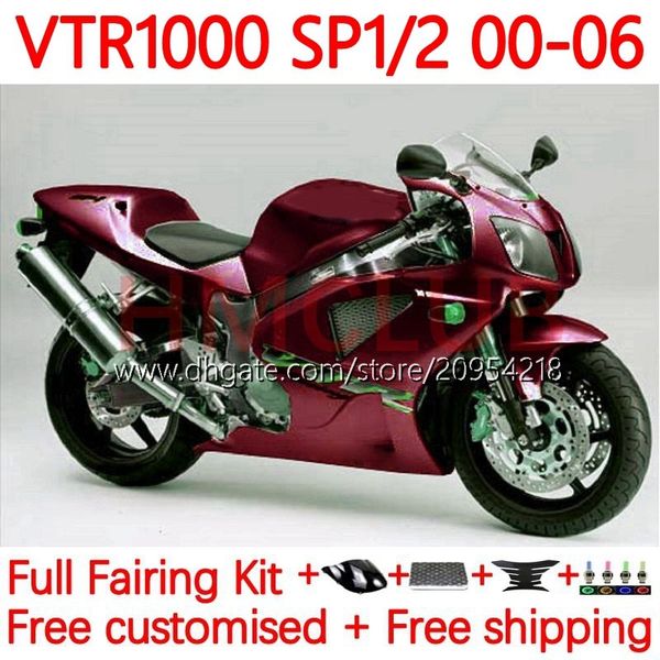 Karosserie-Kit für HONDA VTR1000 RC51 SP1 SP2 RTV1000 2000-2006 Karosserien 110Nr