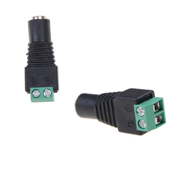 Sonstiges Beleuchtungszubehör Ein oder 5 Stück 5,5 mm x 2,1 mm DC-Netzstecker-Adapter, einfarbig, für LED-Streifen und CCTV-Kameras, Sonstiges