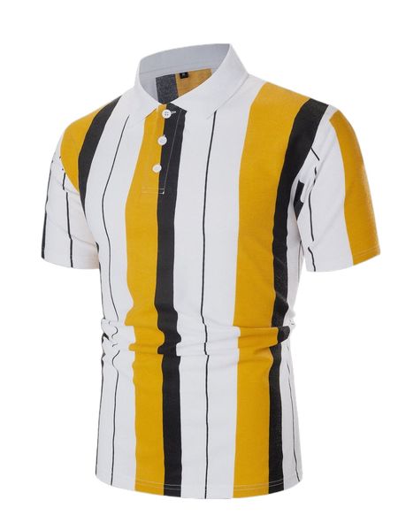 

men random striped colorblock polo shirt o0wy#, White;black