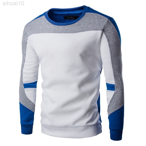

zogaa hoodies men spring autumn winter men sweater boys boy cotton hip-hop patchwork stitching sweater male casual warm sweater l220801, White;black