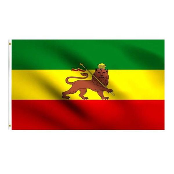 

ethiopian lion flag rasta flag 3x5 ft national banner 90x150cm festival party gift 100d polyester indoor outdoor printed flags and327z