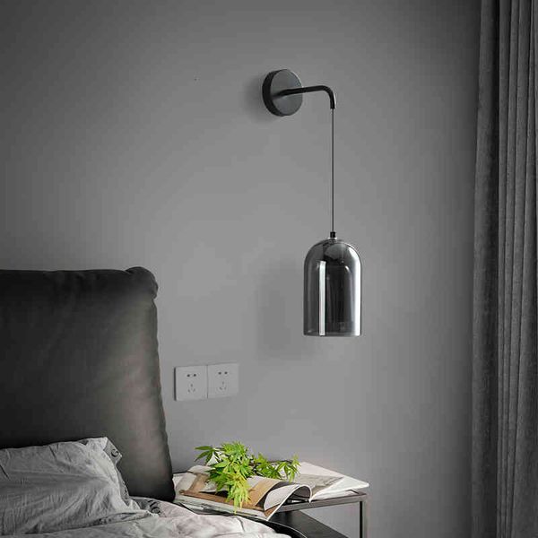 

pendant lamps bedside lamp bedroom wall light luxury creative study simple modern hanging wire all copper bedside minimalist art