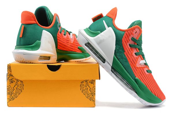 

lebrons witness 6 vi ep orange green men basketball shoes sales 2022 6s 5s platinum grey red black white sneakers store with box size 7-12