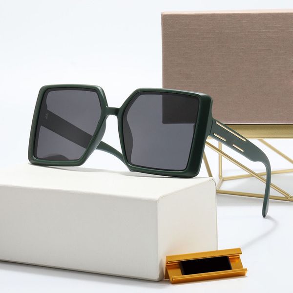 

minimalist sunglasses for women jade green gold finish metal lines art frame grey gradient lens designer fashion girls gifts female classic, White;black
