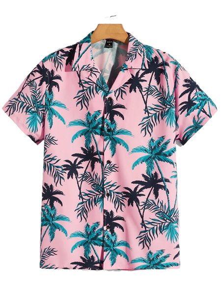 

men tropical print shirt i20b#, White;black