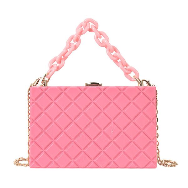 

evening bags summer candy color women acrylic purse cute crossbody box shape handbags clutch events chain shoulder bag