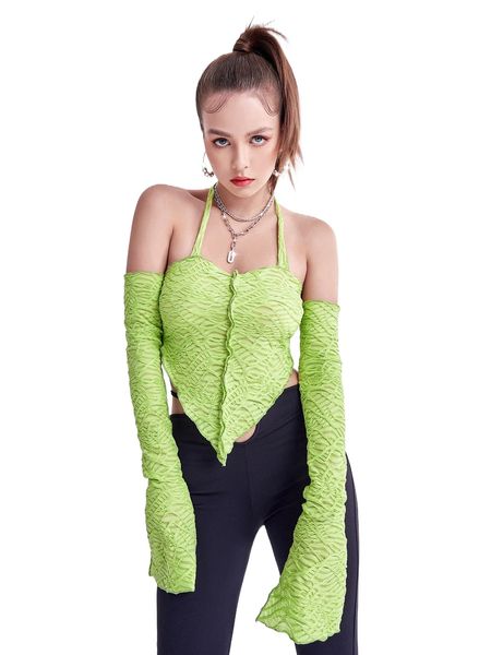 

hanky hem halter neck z30s#, White